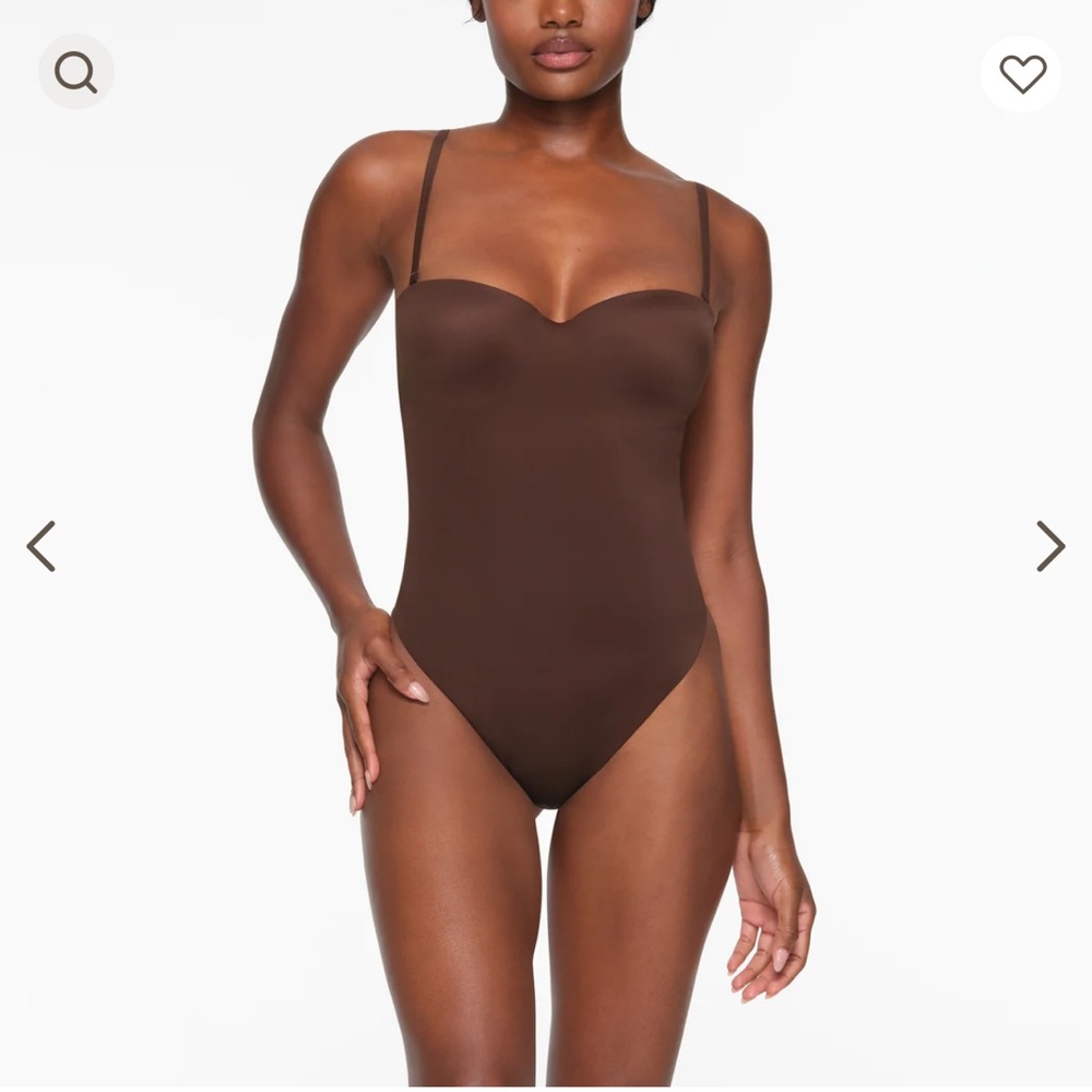 SKIMS Chocolate Brown Bodysuit